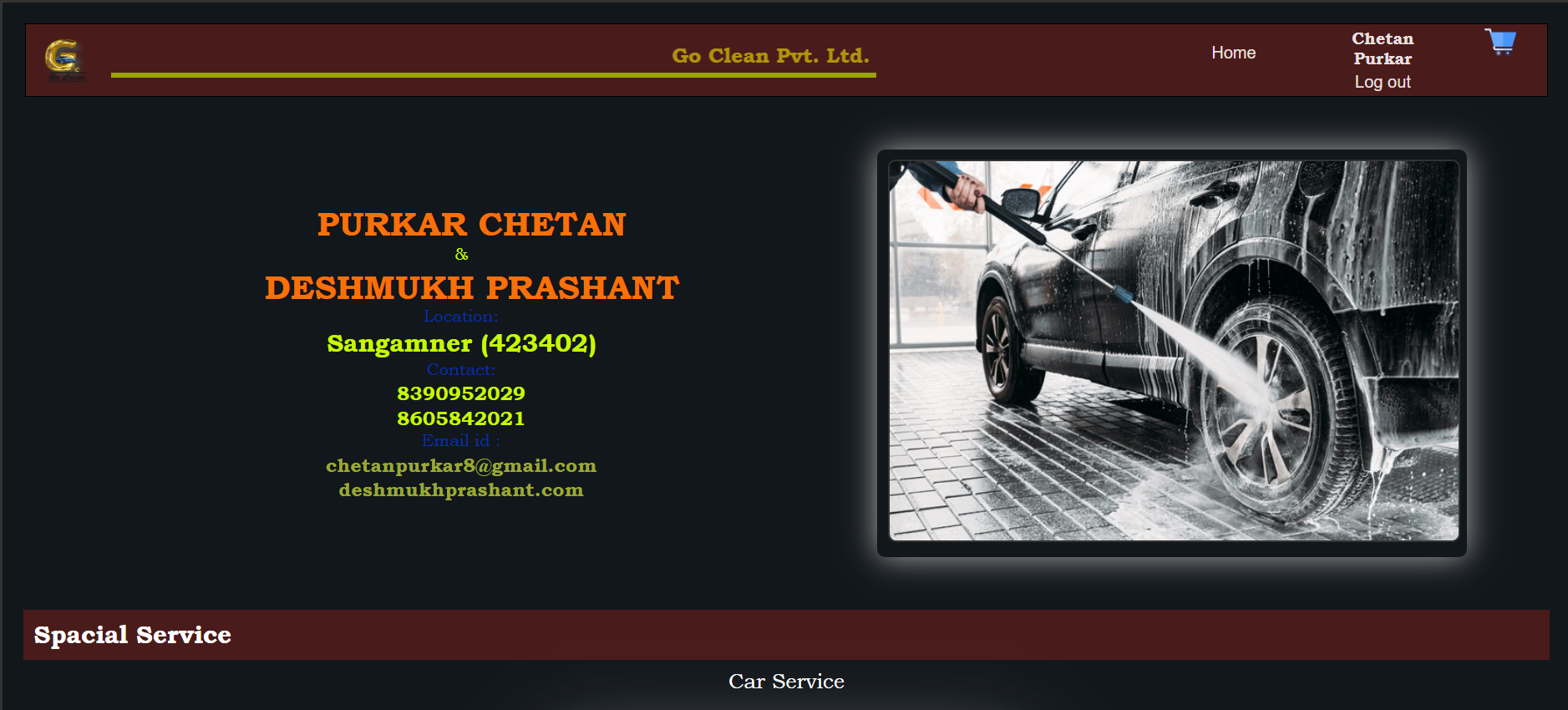 Cleaning Service E-commerce Project